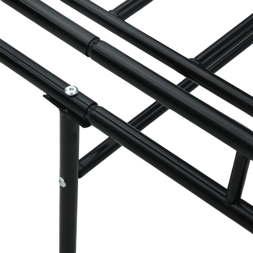 vidaXL Πλαίσιο για Καναπέ - Κρεβάτι Μαύρο 90 x 200 εκ. Μεταλλικό