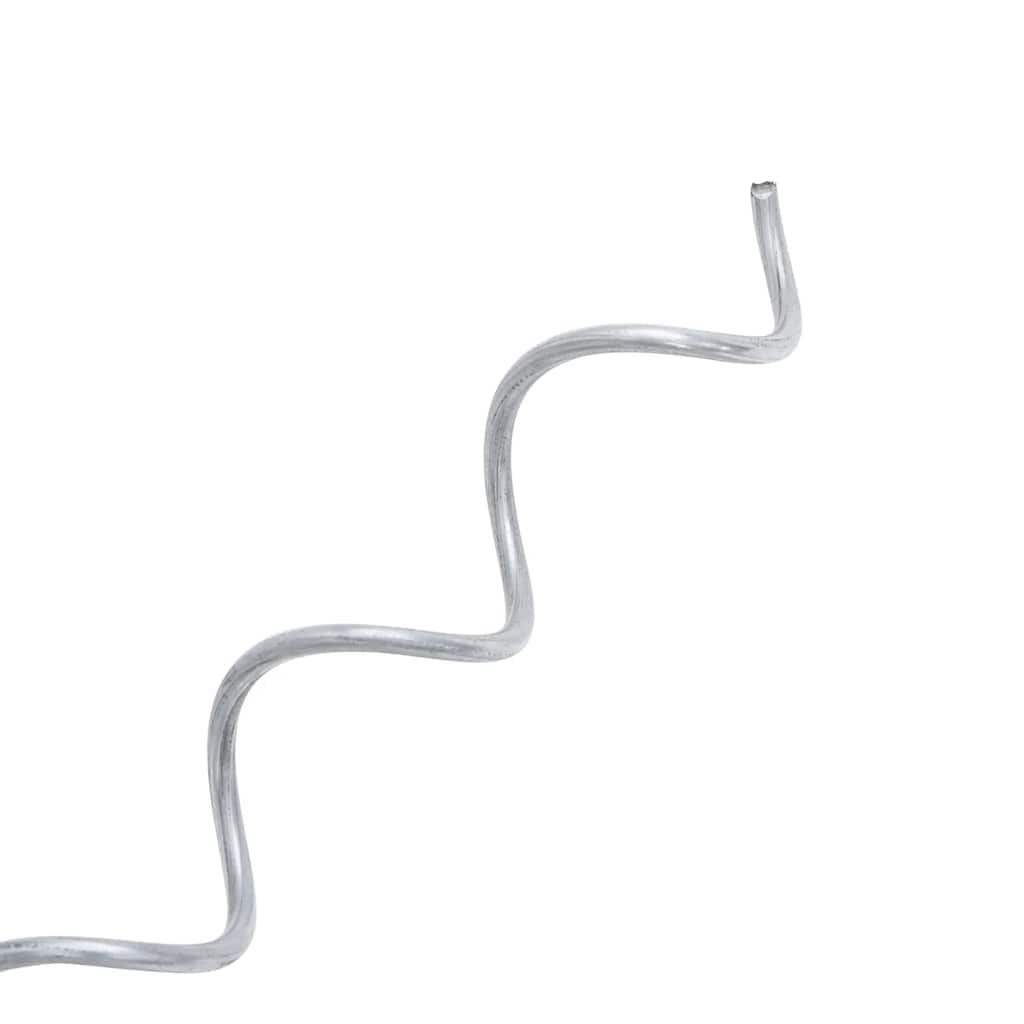 vidaXL Σπιράλ Συρματοκιβωτίου 24 τεμ. 100 εκ. από Γαλβανισμένο Ατσάλι