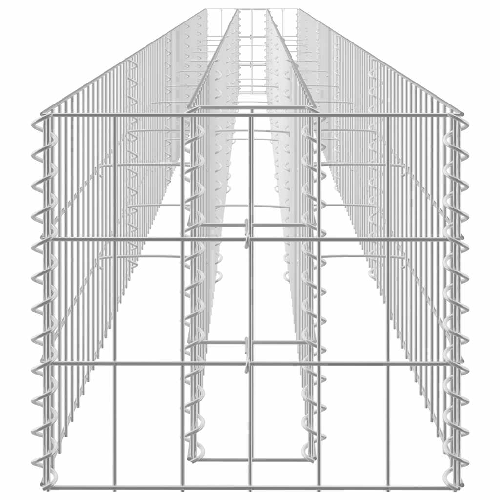 vidaXL Συρματοκιβώτιο-Γλάστρα Υπερυψωμένη 450x30x30 εκ. Γαλβ. Χάλυβας