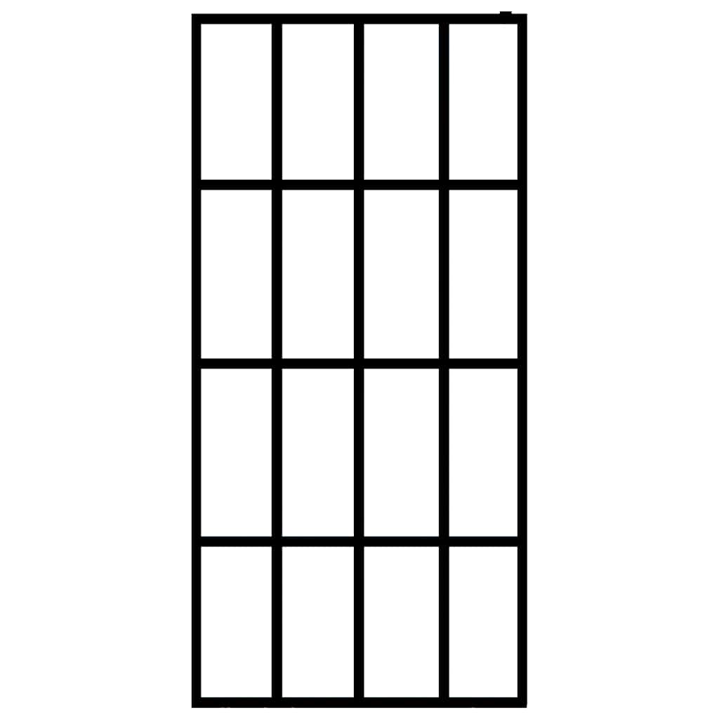 vidaXL Διαχωριστικό Ντουζιέρας 100 x 195 εκ. από Διάφανο Ψημένο Γυαλί