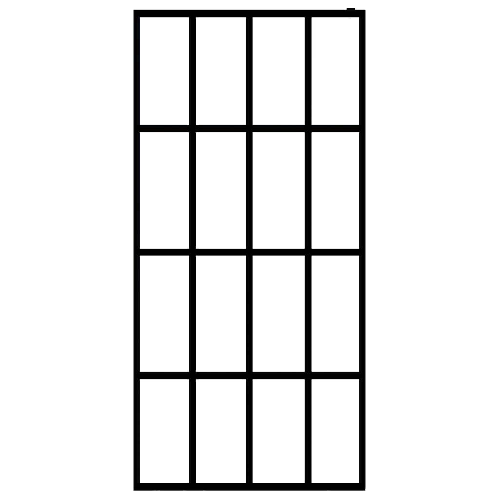 vidaXL Διαχωριστικό Ντουζιέρας 80 x 195 εκ. από Αμμοβολισμένο Ψημένο Γυαλί