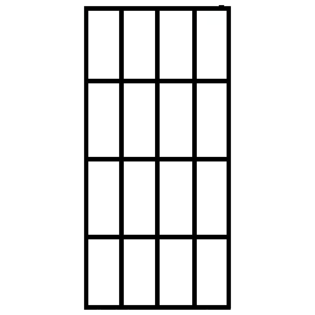 vidaXL Διαχωριστικό Ντουζιέρας 118 x 190 εκ. από Αμμοβολισμένο Ψημένο Γυαλί