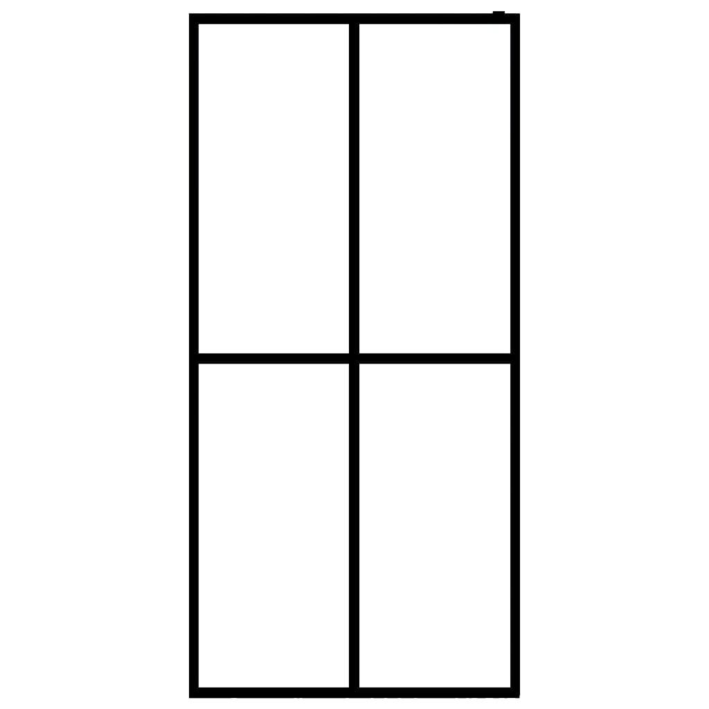 vidaXL Διαχωριστικό Ντουζιέρας 118 x 190 εκ. από Αμμοβολισμένο Ψημένο Γυαλί