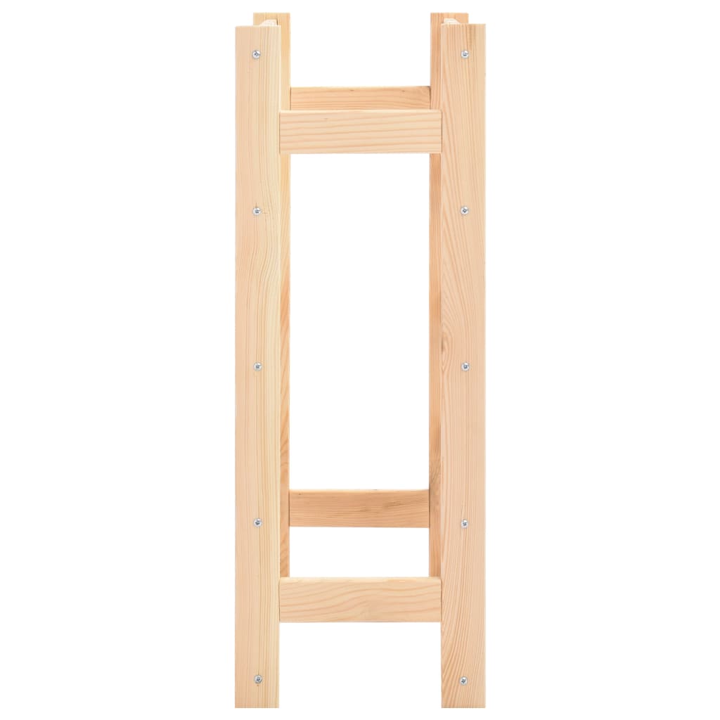 vidaXL Ραφιέρα/Σταντ Κρασιών για 20 Φιάλες από Μασίφ Ξύλο Πεύκου