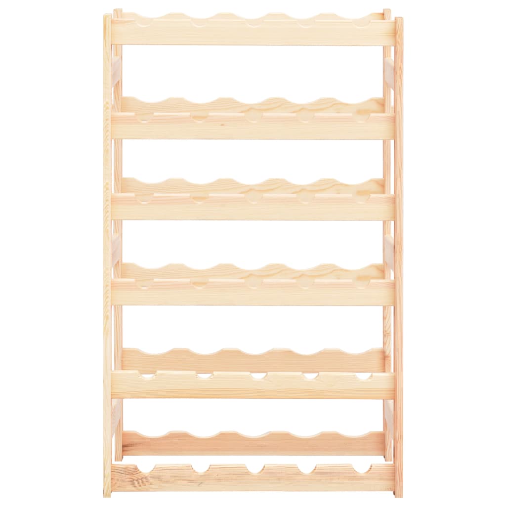 vidaXL Ραφιέρα/Σταντ Κρασιών για 30 Φιάλες από Μασίφ Ξύλο Πεύκου