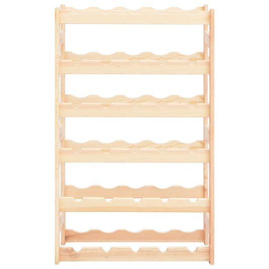 vidaXL Ραφιέρα/Σταντ Κρασιών για 30 Φιάλες από Μασίφ Ξύλο Πεύκου