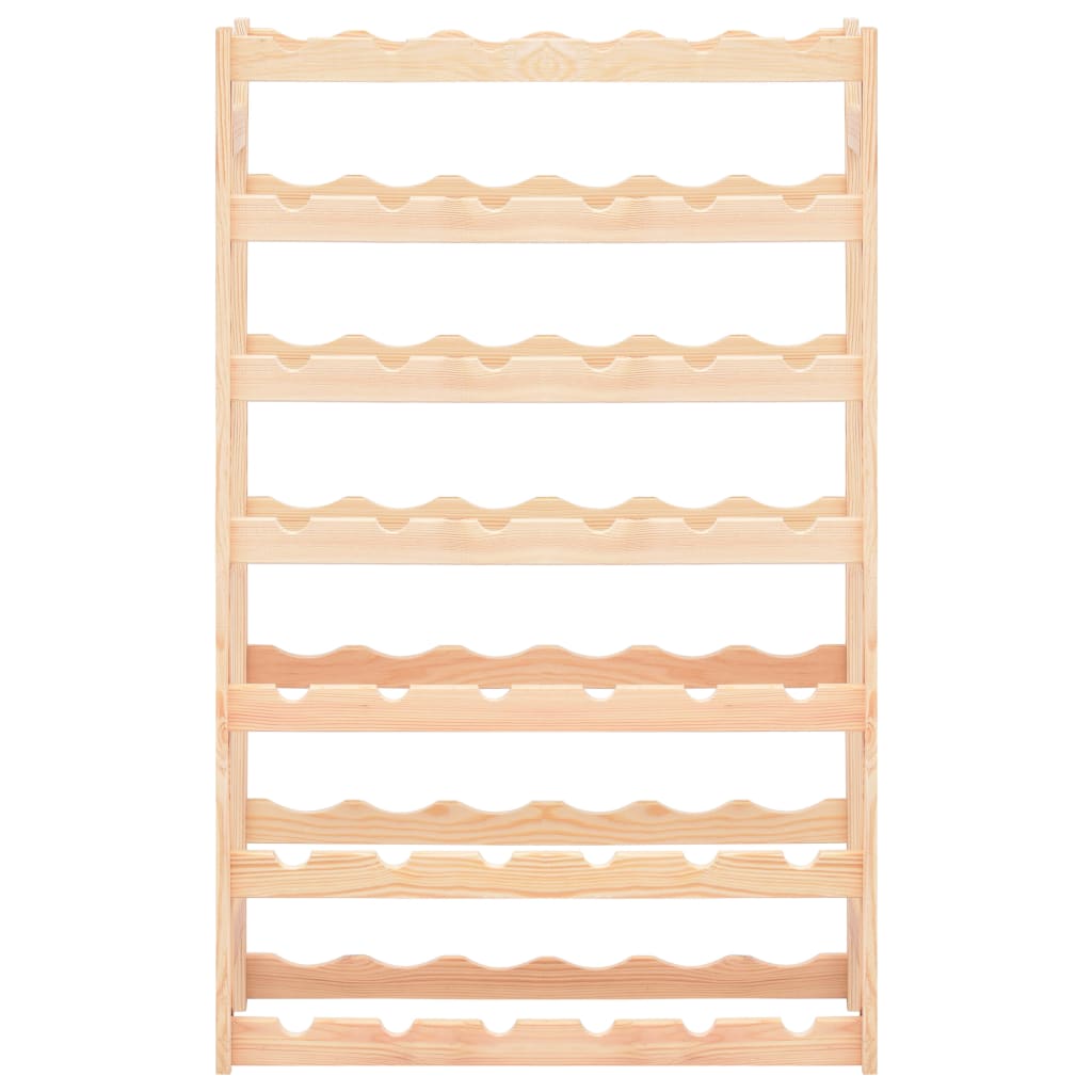 vidaXL Ραφιέρα/Σταντ Κρασιών για 42 Φιάλες από Μασίφ Ξύλο Πεύκο