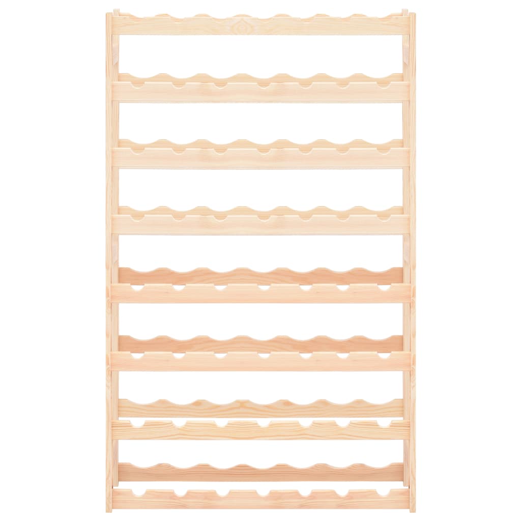 vidaXL Ραφιέρα/Σταντ Κρασιών για 56 Φιάλες από Μασίφ Ξύλο Πεύκου
