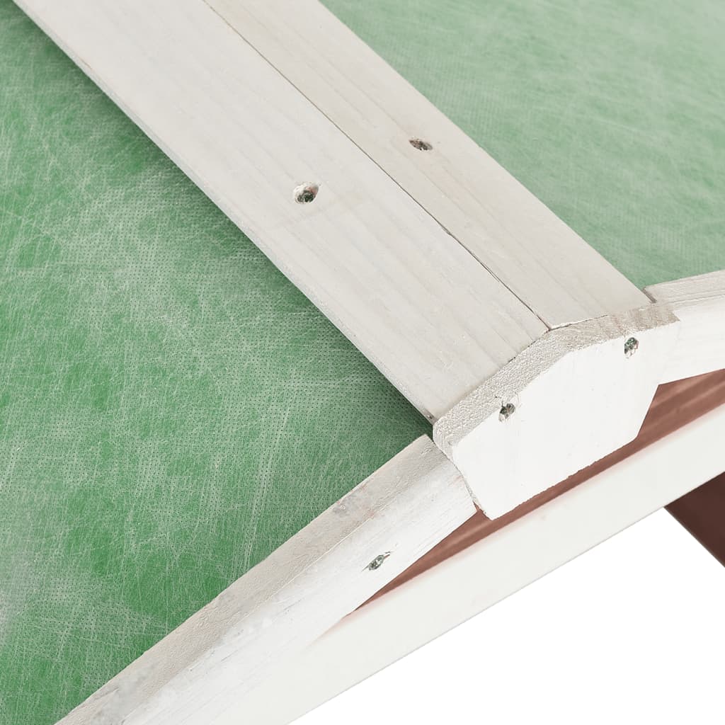 vidaXL Στέγαστρο για Ρομποτικό Χλοοκοπτ. Μόκα/Λευκό 72x87x50 εκ. Ελάτη