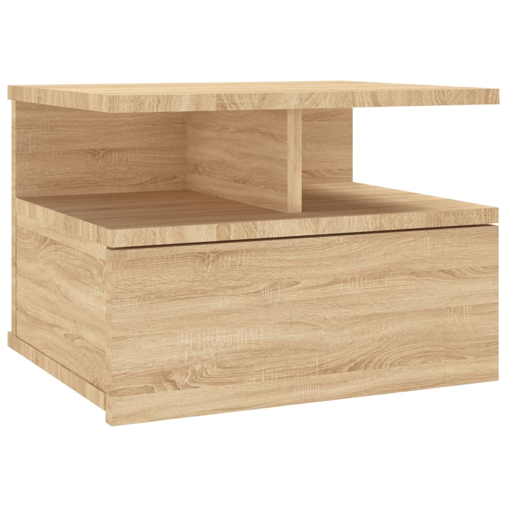 vidaXL Κομοδίνα Κρεμαστά 2 τεμ. Sonoma Δρυς 40x31x27 εκ. Επεξ. Ξύλο
