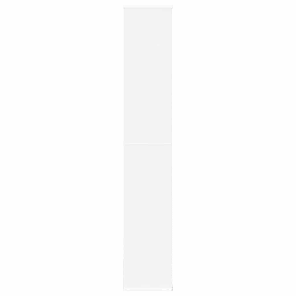 vidaXL Διαχωριστικό/Βιβλιοθήκη Λευκό 100x24x140 εκ. από Επεξ. Ξύλο
