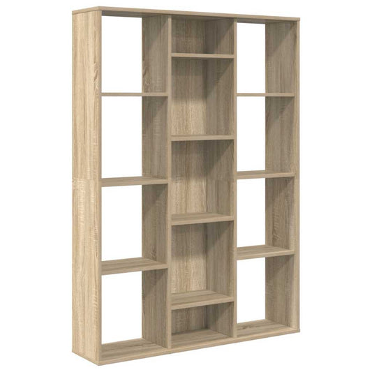 vidaXL Διαχωριστικό/Βιβλιοθήκη Sonoma Δρυς 100x24x140 εκ. Επεξ. Ξύλο