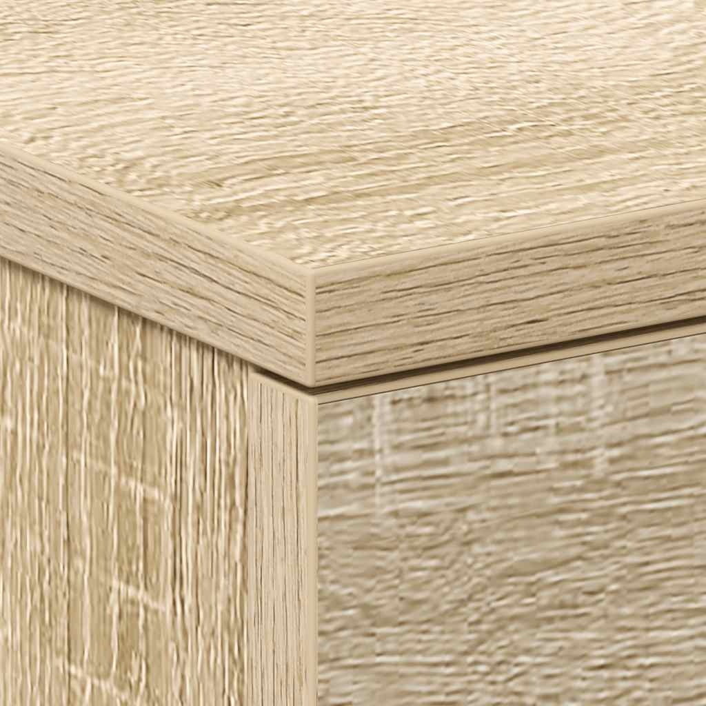 vidaXL Κομοδίνο Χρώμα Sonoma Δρυς 38 x 35 x 56 εκ. από Επεξ. Ξύλο