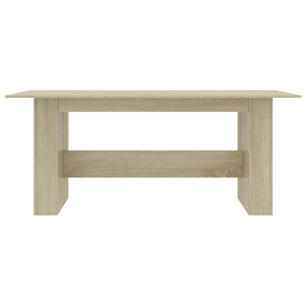 vidaXL Τραπεζαρία Sonoma Δρυς 180 x 90 x 76 εκ. από Επεξ. Ξύλο