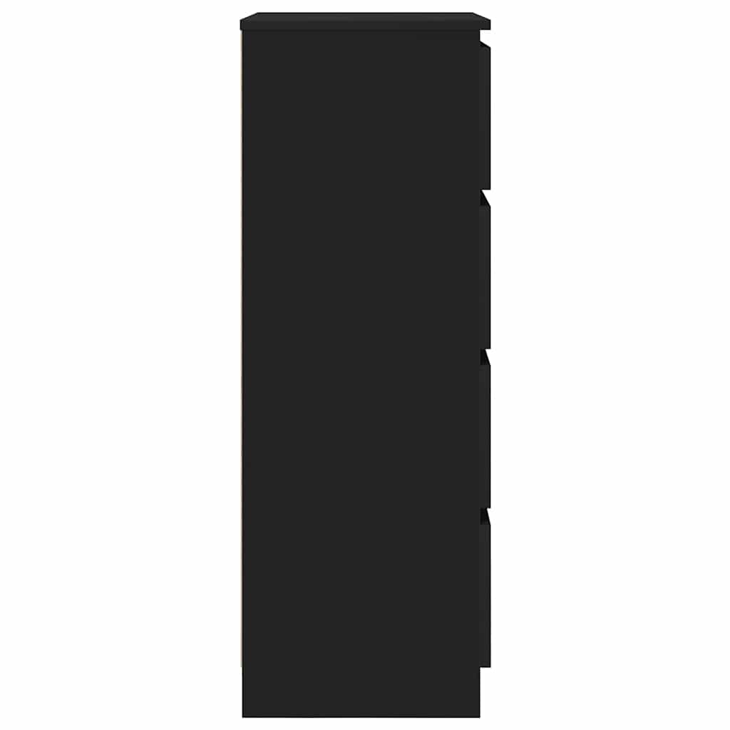 vidaXL Συρταριέρα Μαύρη 60 x 35 x 98,5 εκ. από Επεξεργασμένο Ξύλο