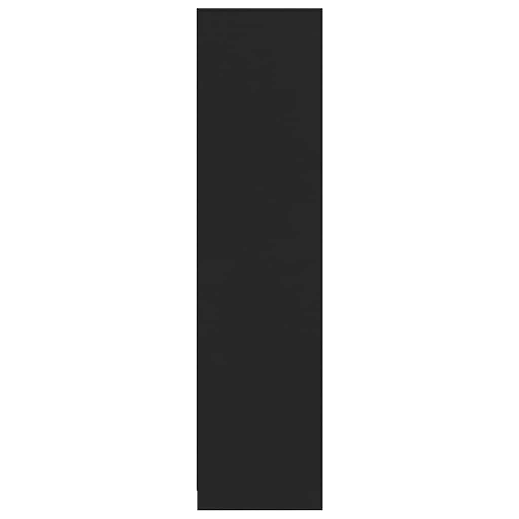 vidaXL Ντουλάπα Μαύρη 100 x 50 x 200 εκ. από Επεξ. Ξύλο