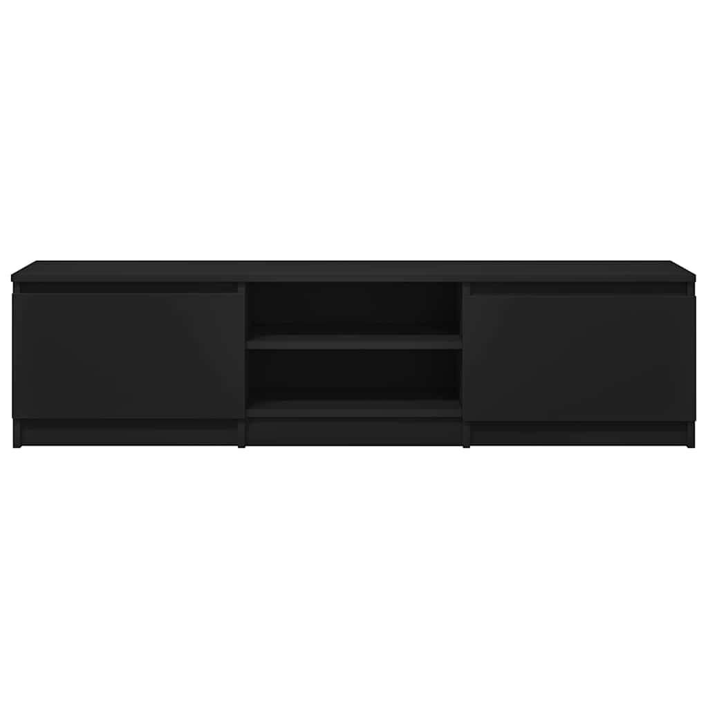 vidaXL Έπιπλο Τηλεόρασης Μαύρο 140 x 40 x 35,5 εκ. από Επεξ. Ξύλο
