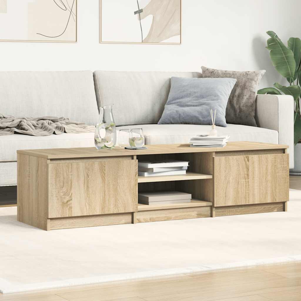 vidaXL Έπιπλο Τηλεόρασης Sonoma Δρυς 140x40x35,5 εκ. από Επεξ. Ξύλο