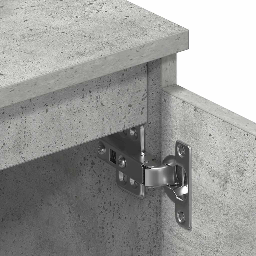 vidaXL Έπιπλο Τηλεόρασης Γκρι Σκυροδέματος 140x40x35,5 εκ. Επεξ. Ξύλο