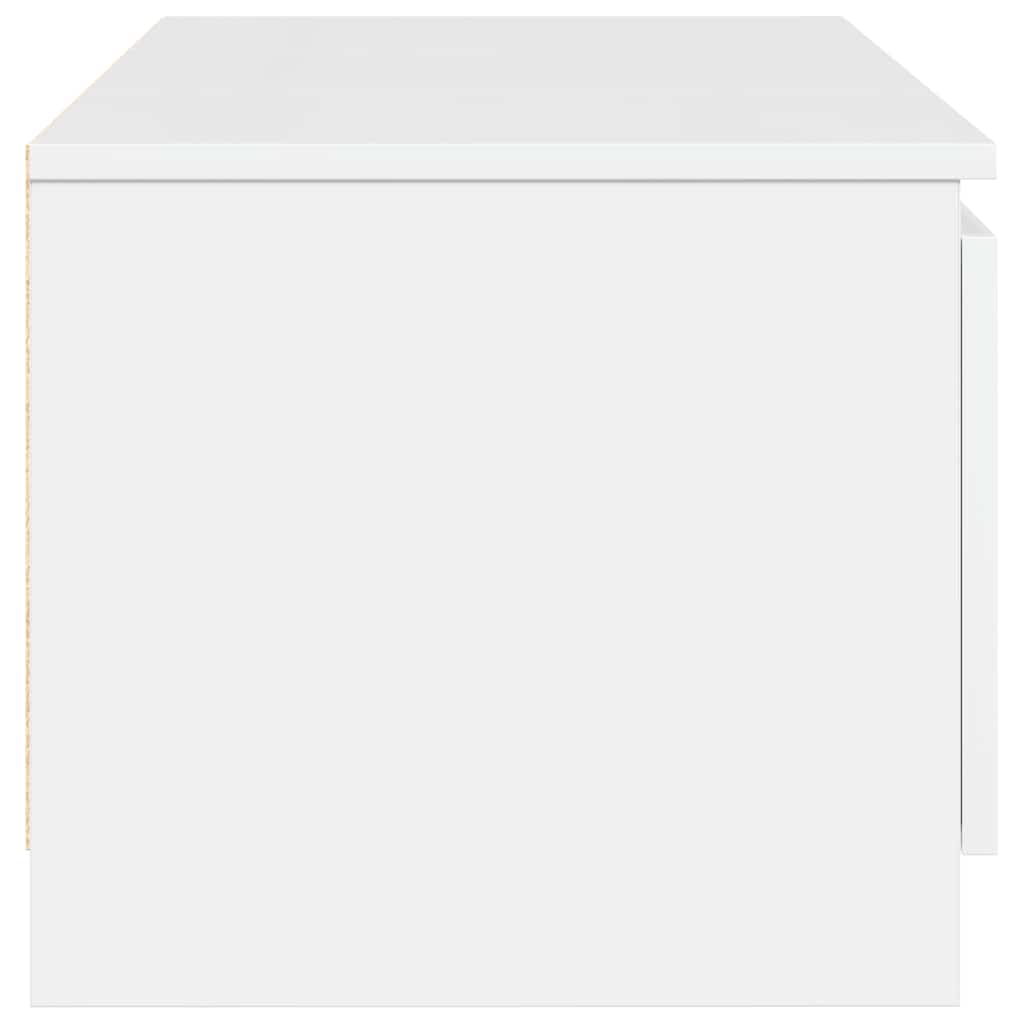 vidaXL Έπιπλο Τηλεόρασης Γυαλιστερό Λευκό 140x40x35,5 εκ. Επεξ. Ξύλο