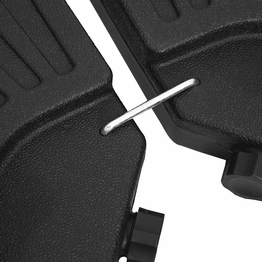 vidaXL Βάση Ομπρέλας σε Τοξωτό Σχήμα 4 τεμ. Μαύρη