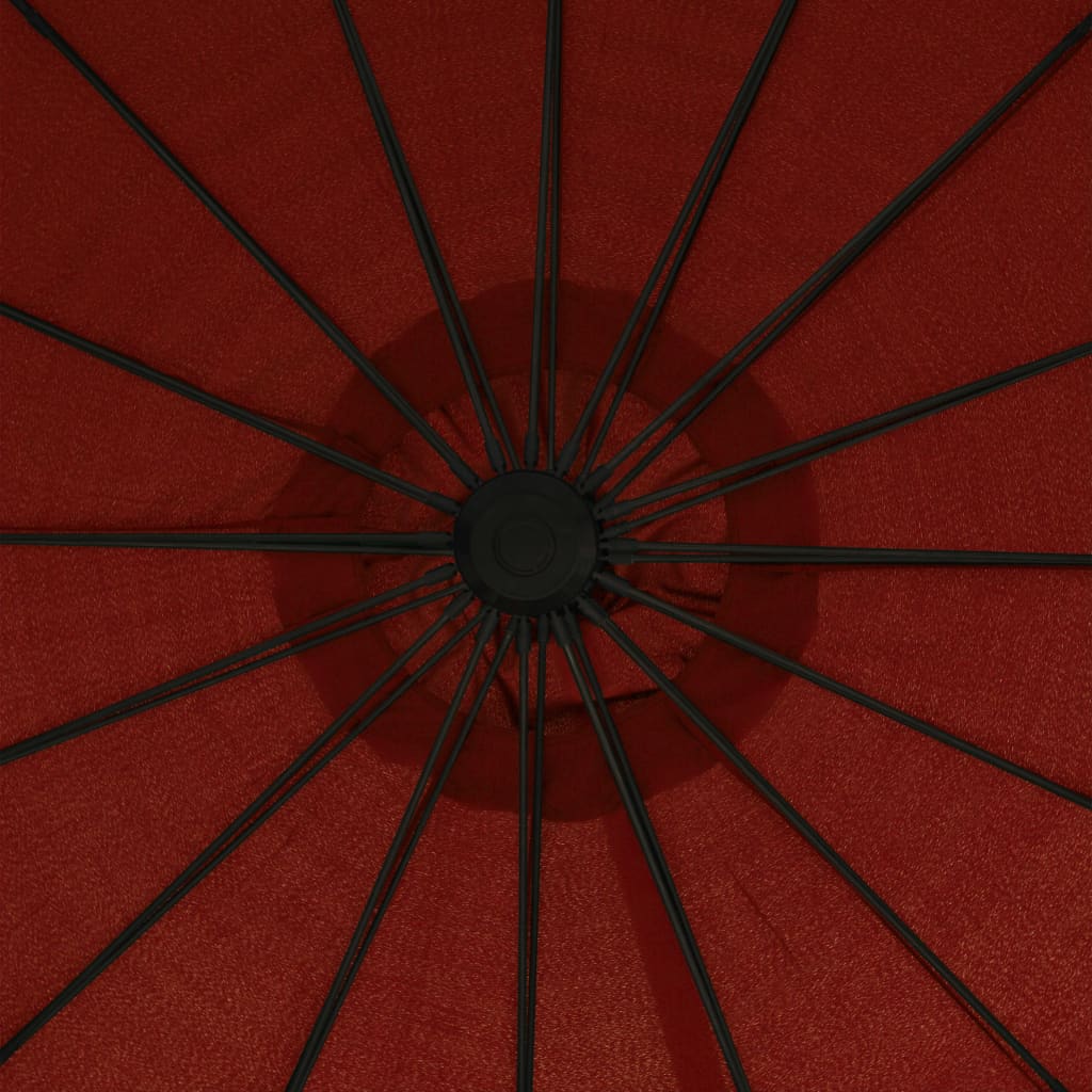 vidaXL Ομπρέλα Κρεμαστή Τερακότα 3 μ. με Ιστό Αλουμινίου