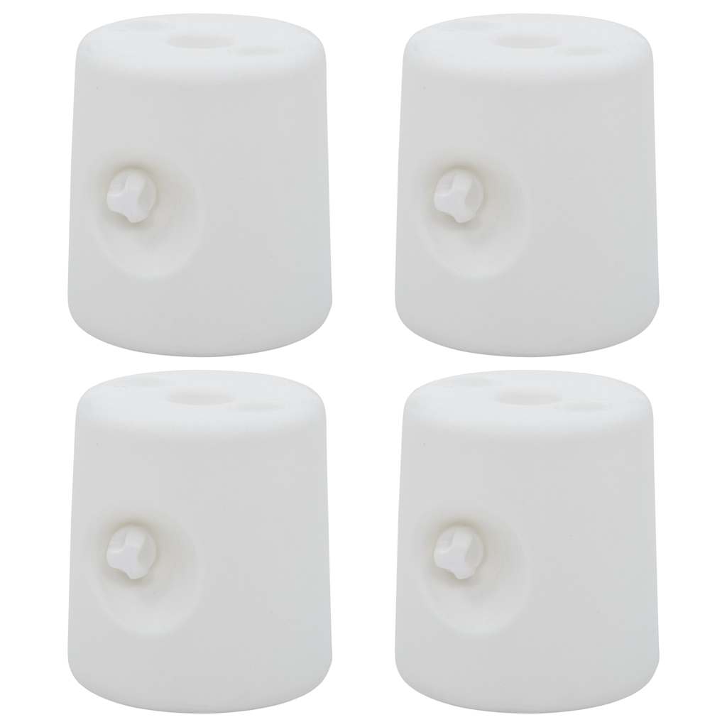 vidaXL Βαρίδια για Κιόσκι 4 τεμ. Λευκά από Πολυαιθυλένιο