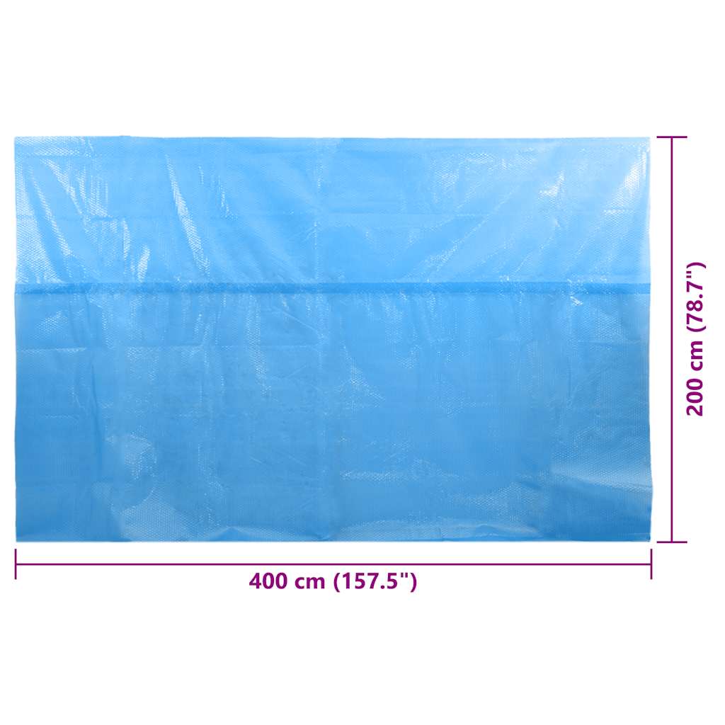 vidaXL Κάλυμμα Πισίνας Μπλε 400 x 200 εκ. από Πολυαιθυλένιο