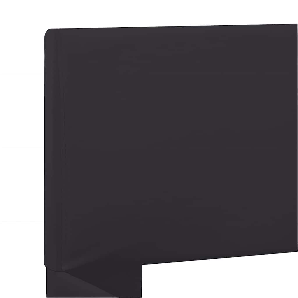 vidaXL Πλαίσιο Κρεβατιού με LED Μαύρο 160x200 εκ. από Συνθετικό Δέρμα
