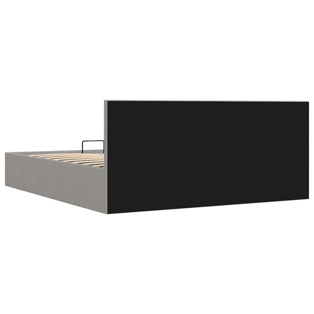 vidaXL Πλαίσιο Κρεβατιού με Αποθ. Χώρο Αν. Γκρι 180x200 εκ. Υφασμάτινο