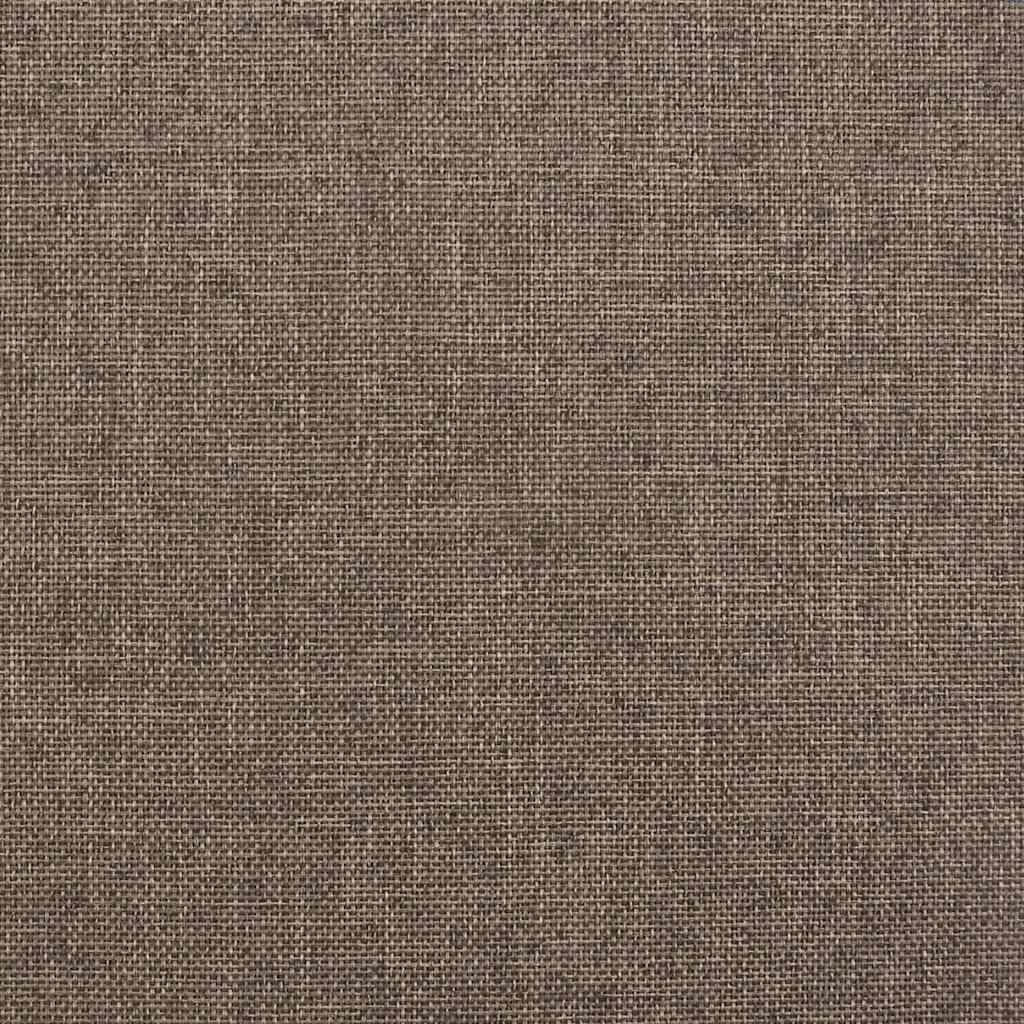 vidaXL Πλαίσιο Κρεβατιού με Αποθηκ. Χώρο Taupe 90x200 εκ. Υφασμάτινο