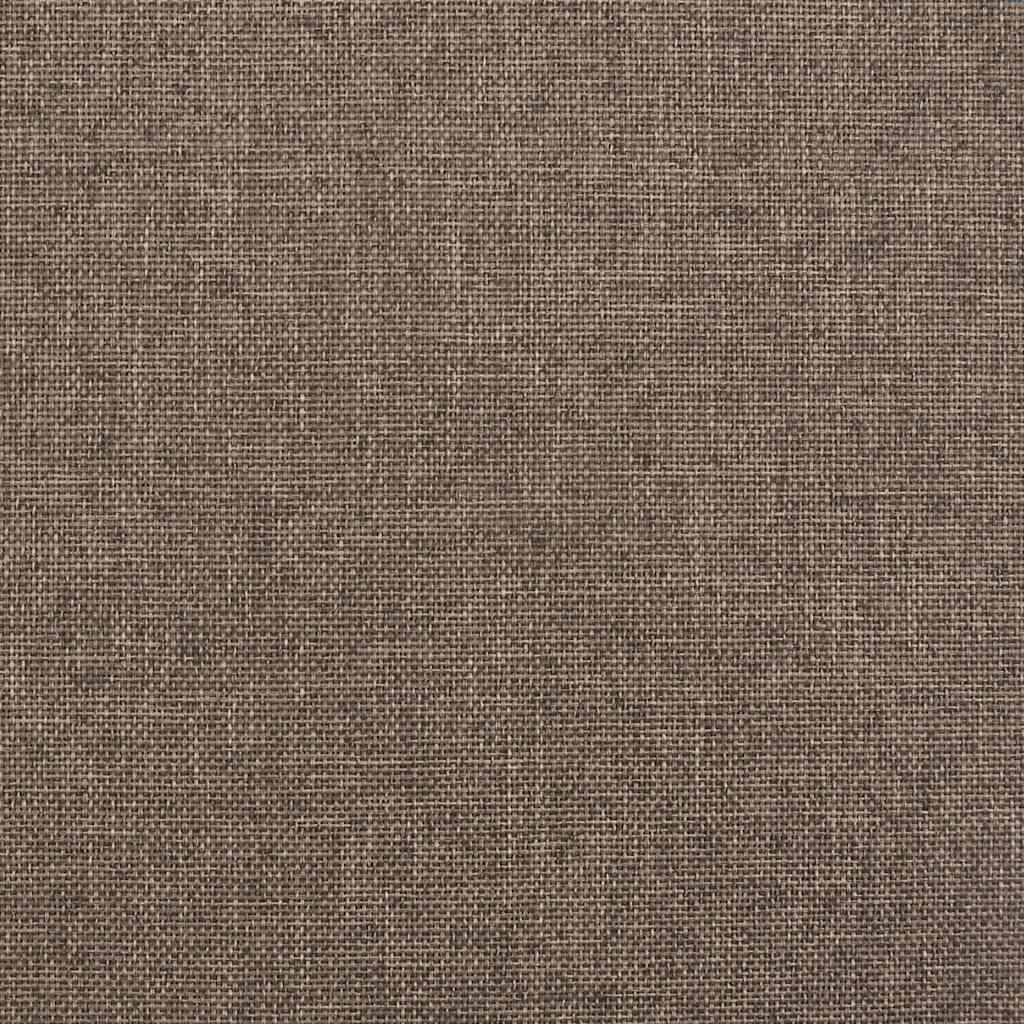 vidaXL Πλαίσιο Κρεβατιού με Αποθηκ. Χώρο Taupe 100x200 εκ. Υφασμάτινο