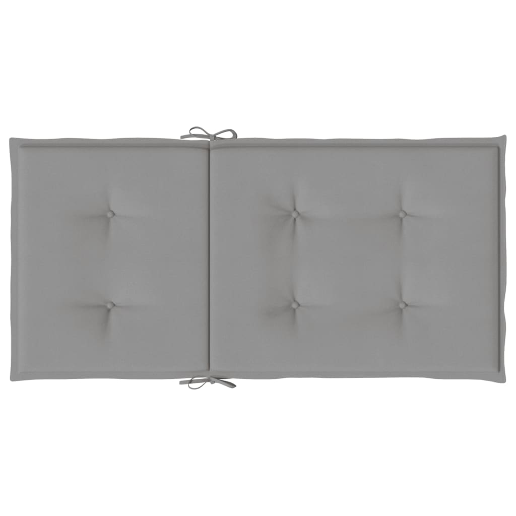 vidaXL Μαξιλάρια Καρέκλας Κήπου Πλάτη 4 τεμ. Γκρι Ύφασμα Oxford