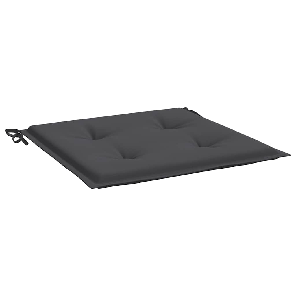 vidaXL Μαξιλάρια Καρέκλας Κήπου 2τεμ Ανθρακί 50x50x4 εκ. Oxford Ύφασμα