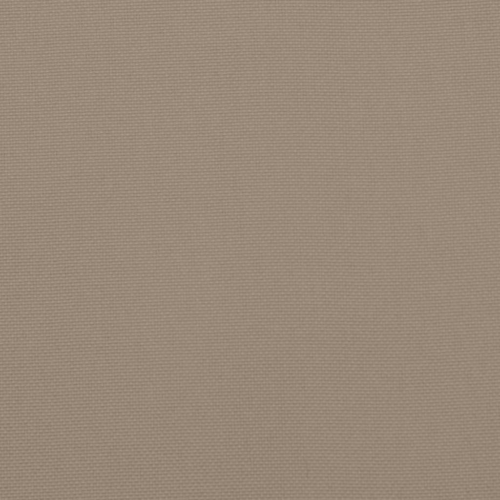 vidaXL Μαξιλάρια Καρέκλας Κήπου 2 τεμ. Taupe 50x50x4 εκ. Oxford Ύφασμα