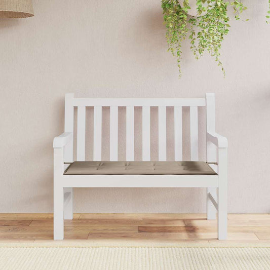 vidaXL Μαξιλάρι Πάγκου Κήπου Taupe 120x50x4 εκ. Ύφασμα Oxford