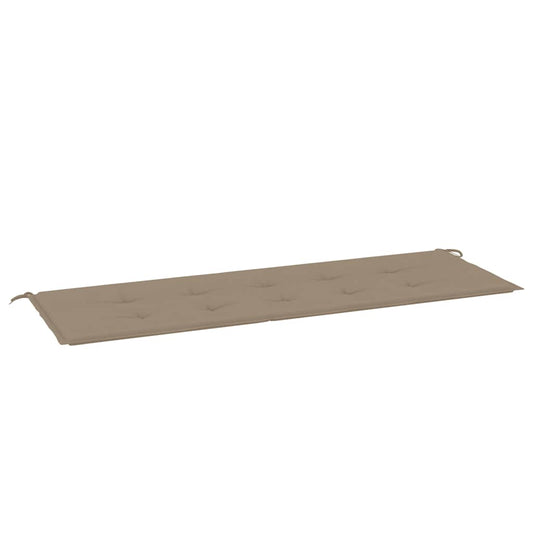 vidaXL Μαξιλάρι Πάγκου Κήπου Taupe 150x50x4 εκ. Ύφασμα Oxford