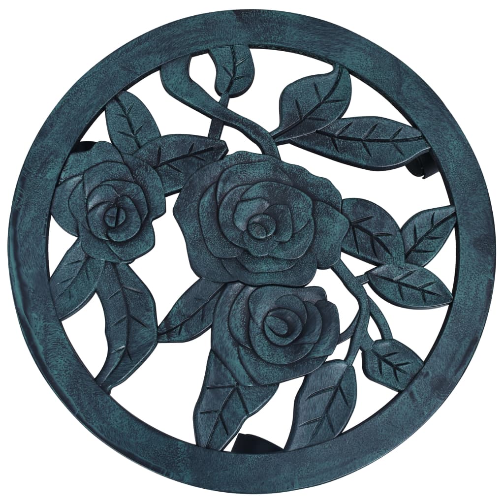 vidaXL Βάσεις για Γλάστρες με Ρόδες 6 τεμ. Πράσινες 38 εκ. Πλαστικές