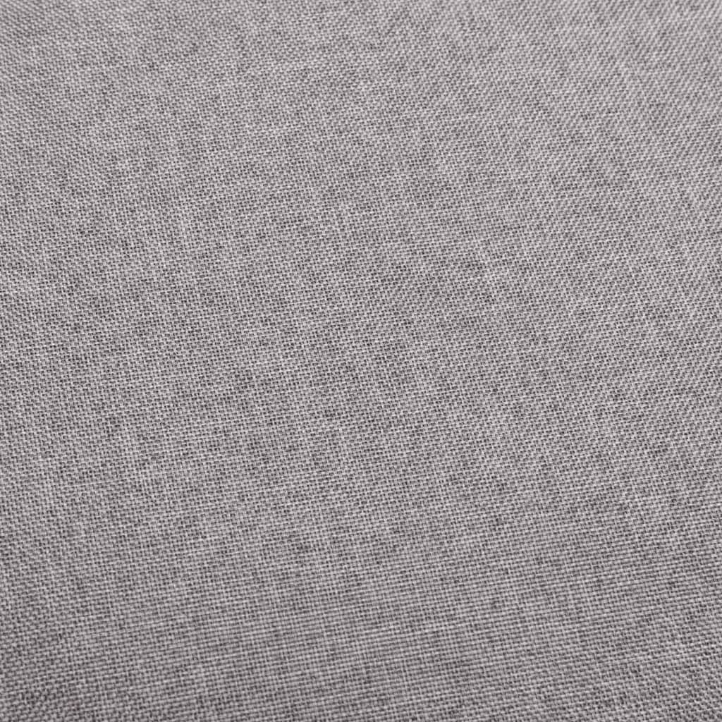 vidaXL Καρέκλες Μπαρ 2 τεμ. Ανοιχτό Γκρι Υφασμάτινες