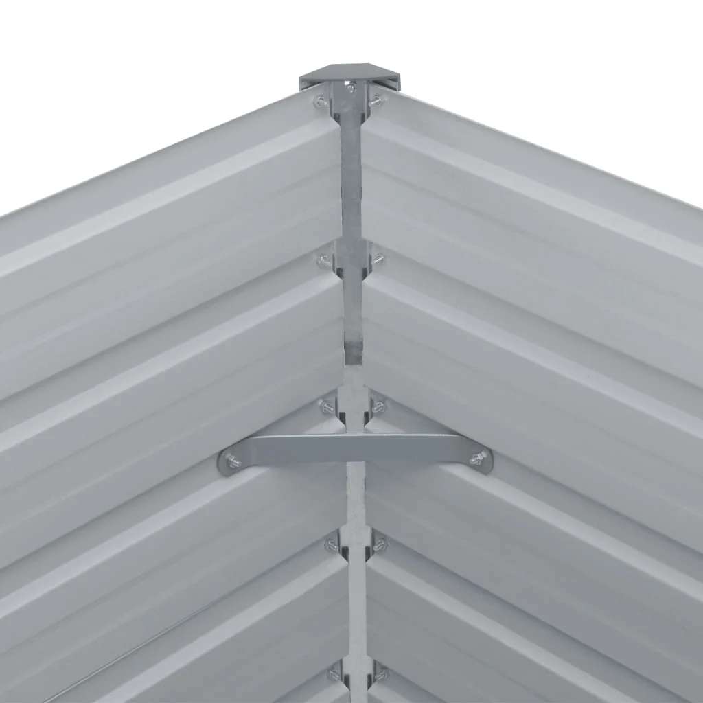 vidaXL Ζαρντινιέρα Ψηλή Πράσινη 160x80x77 εκ. Γαλβανισμένος Χάλυβας