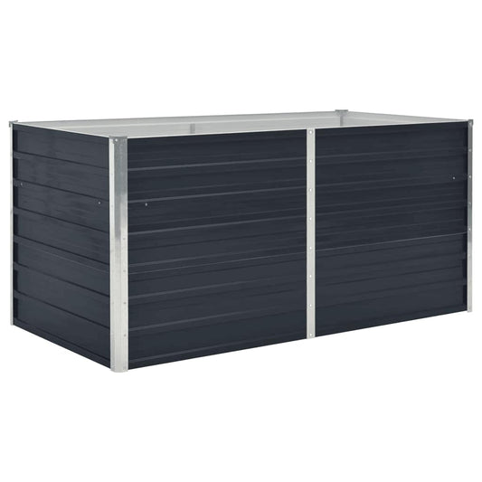 vidaXL Ζαρντινιέρα Ψηλή Ανθρακί 160x80x45 εκ. Γαλβανισμένος Χάλυβας