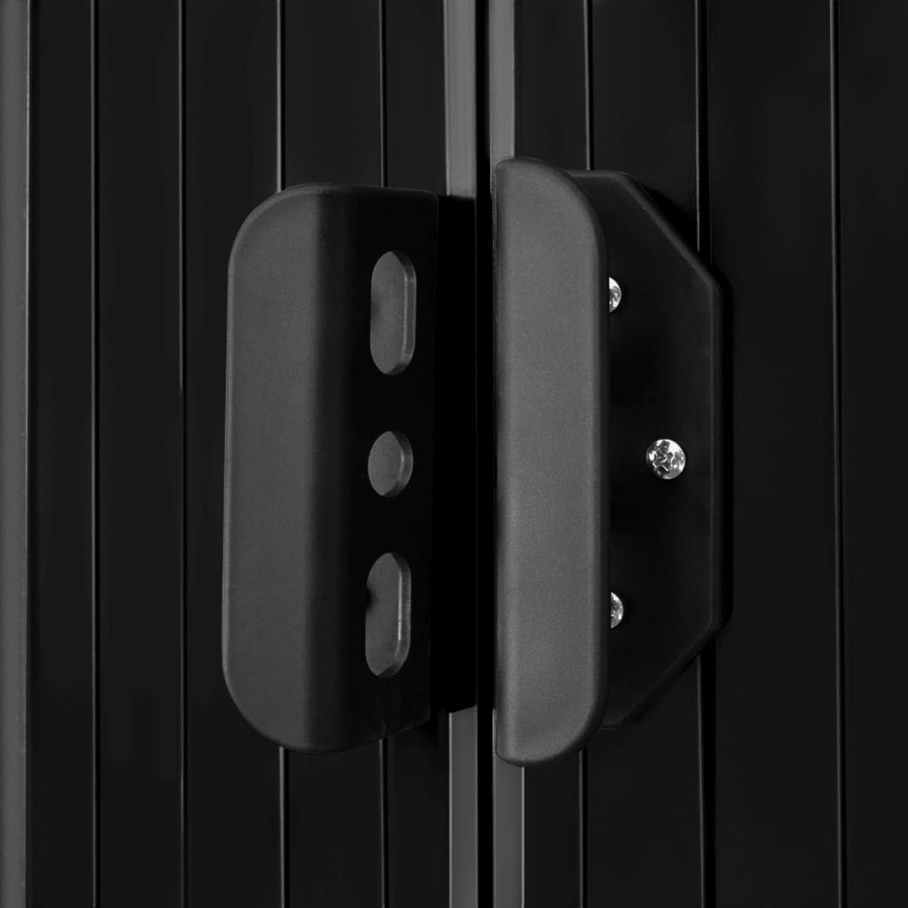 vidaXL Αποθήκη Κήπου Ανθρακί Ατσάλινη