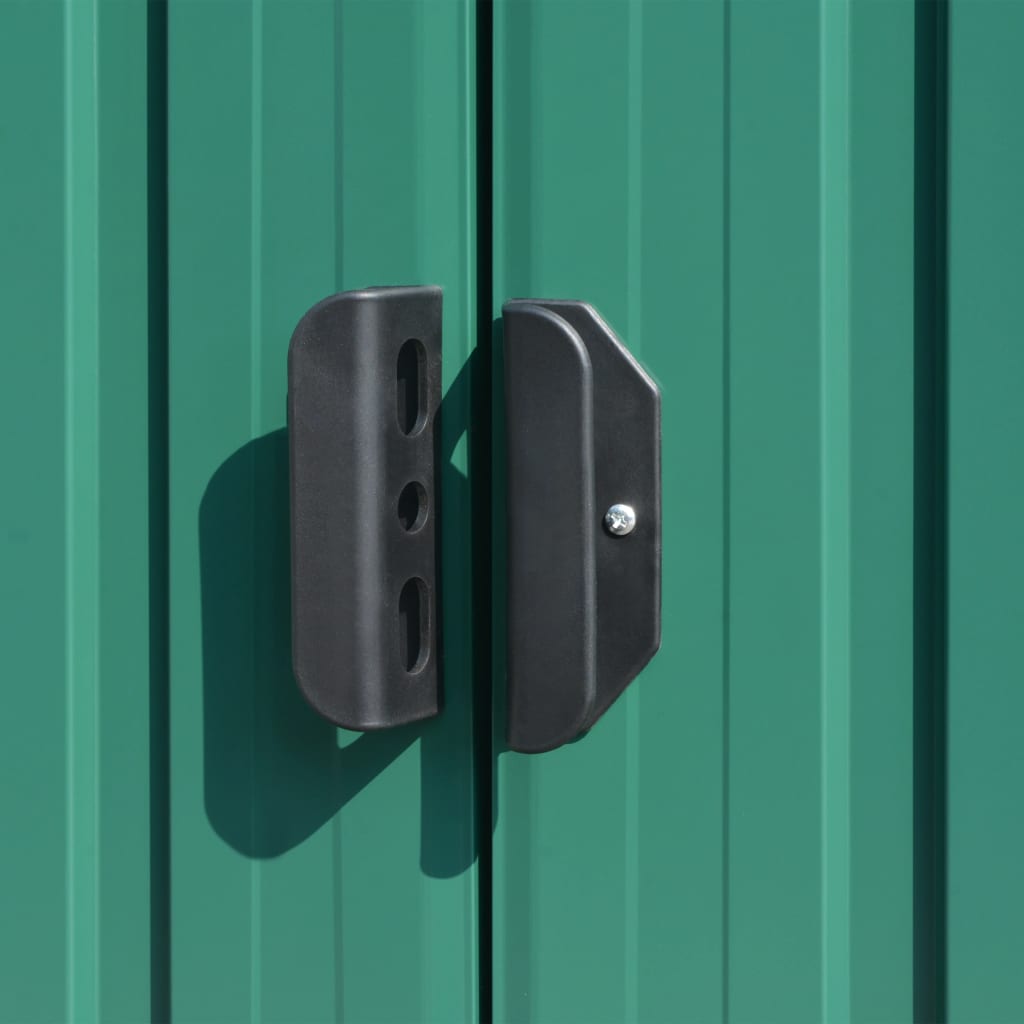 vidaXL Αποθήκη Κήπου Πράσινη 257 x 990 x 181 εκ. Γαλβανισμένο Ατσάλι