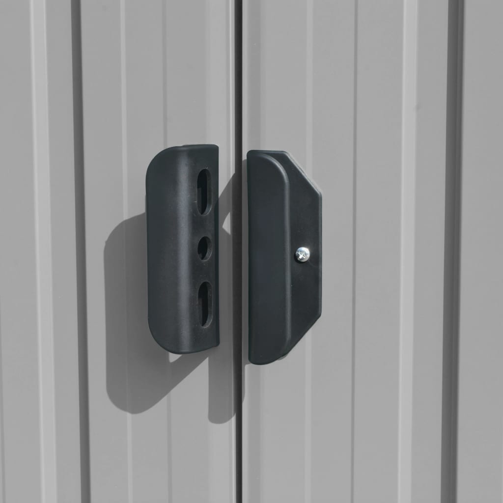 vidaXL Αποθήκη Κήπου Γκρι 257 x 990 x 181 εκ. από Γαλβανισμένο Ατσάλι