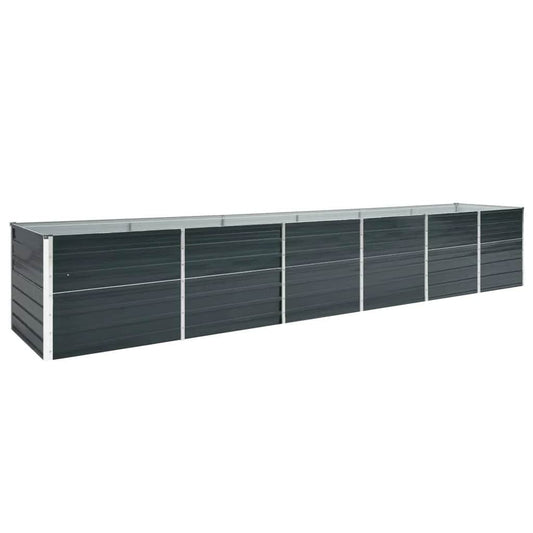 vidaXL Ζαρντινιέρα Υπερυψωμένη Ανθρακί 480x80x77 εκ. Γαλβαν. Χάλυβας