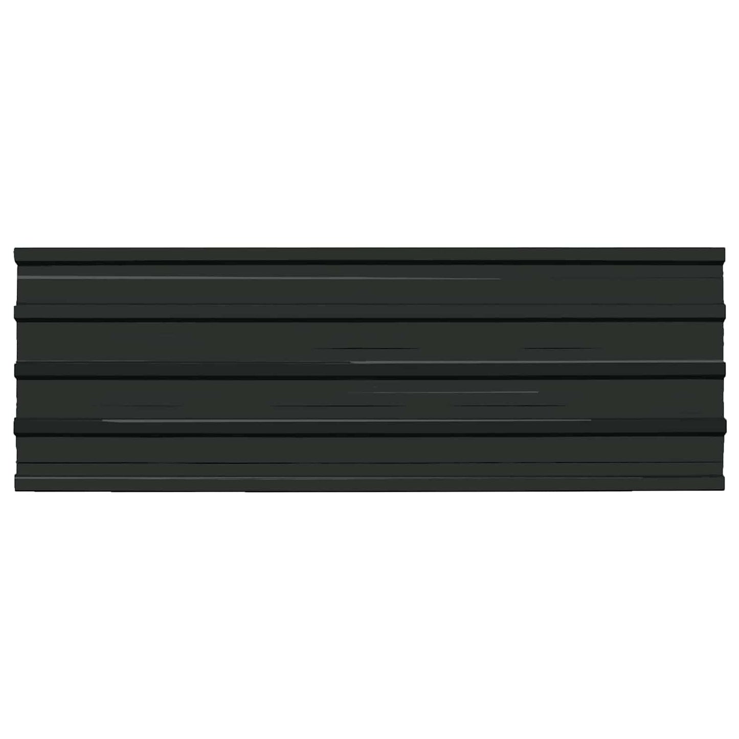 vidaXL Πάνελ οροφής 12 pcs Ανθρακί 129 x 45 εκ. Γαλβανισμένος χάλυβας