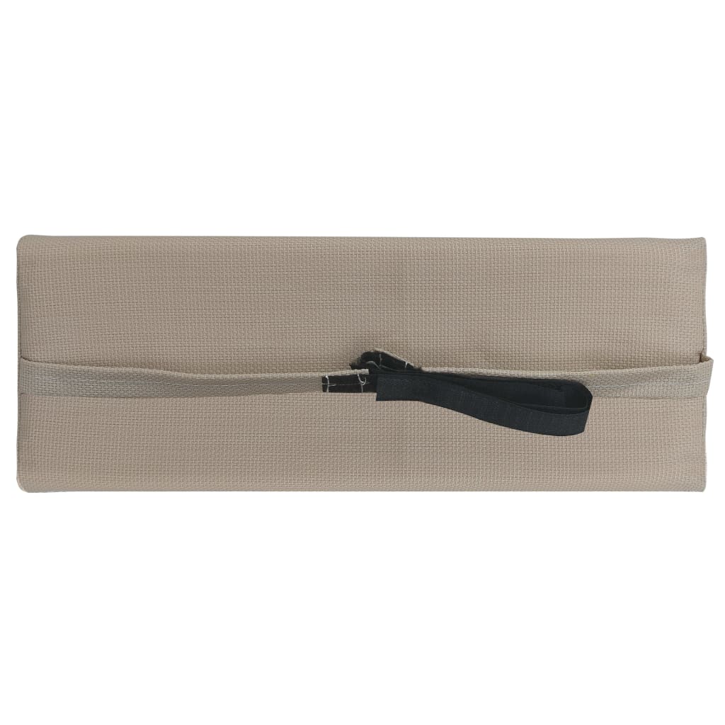 vidaXL Προσκέφαλο Σεζλόνγκ Taupe 40 x 7,5 x 15 εκ. από Textilene
