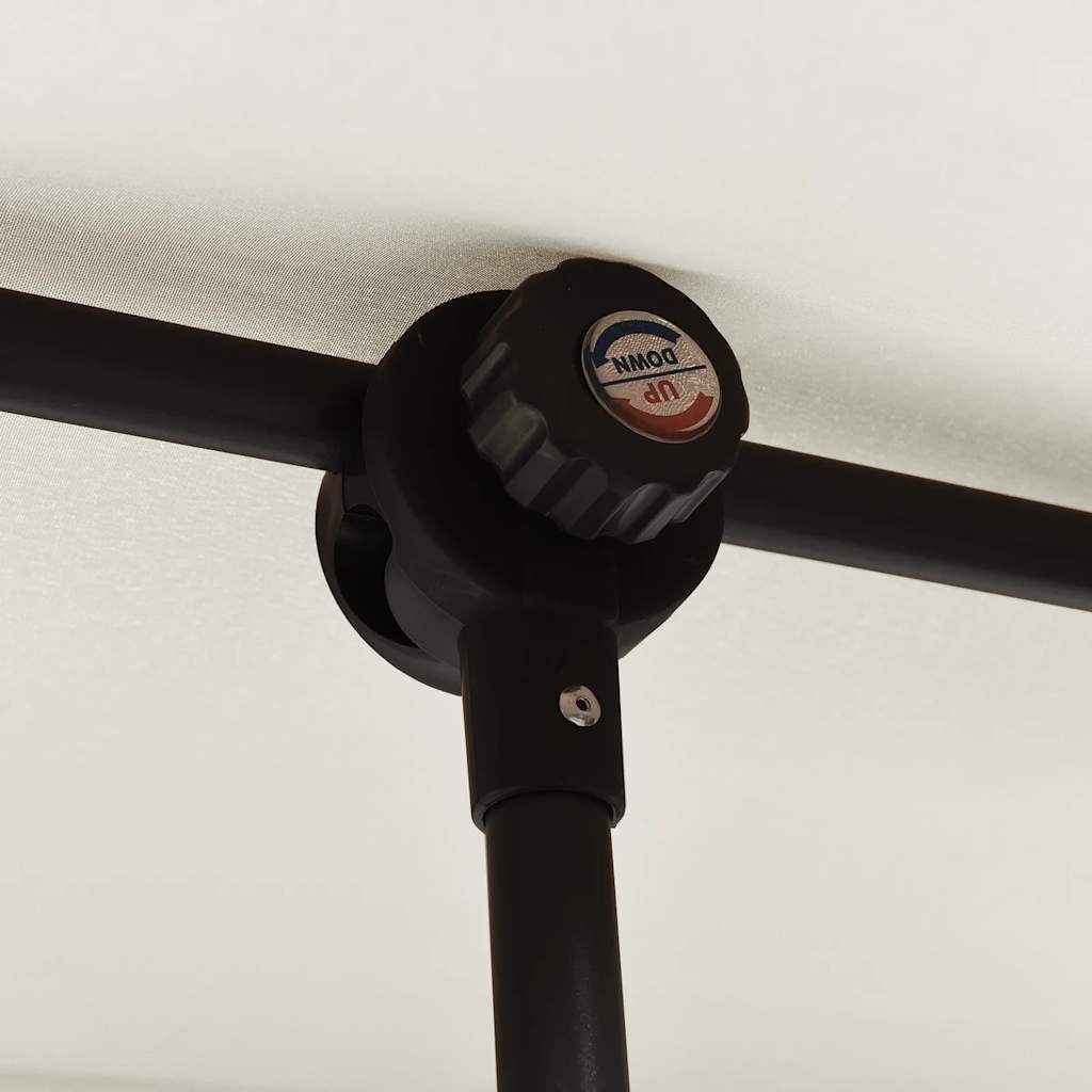 vidaXL Ομπρέλα Κήπου Λευκό της Άμμου 2 x 1,5 μ. με Ιστό Αλουμινίου