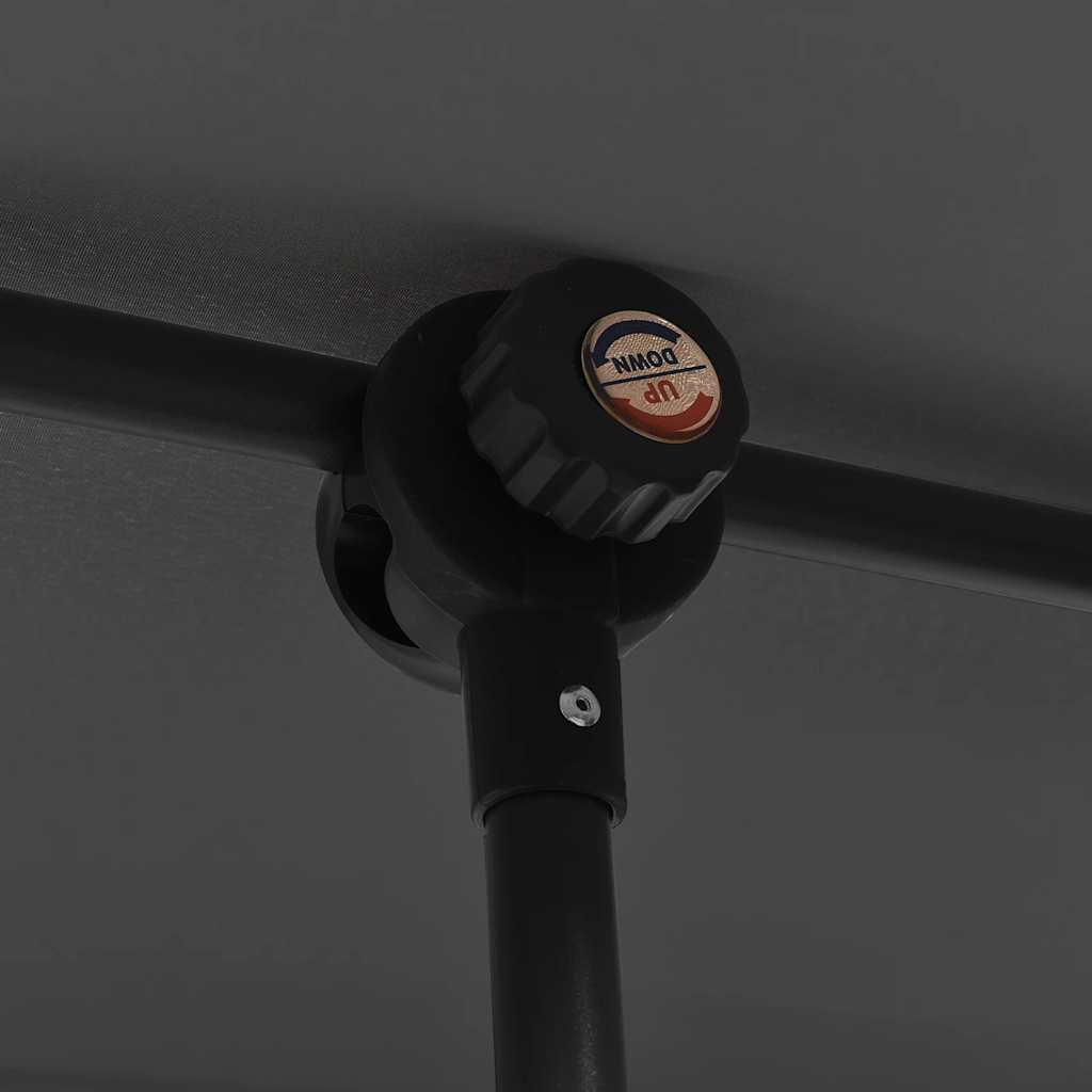 vidaXL Ομπρέλα Κήπου Ανθρακί 2 x 1,5 μ. με Ιστό Αλουμινίου