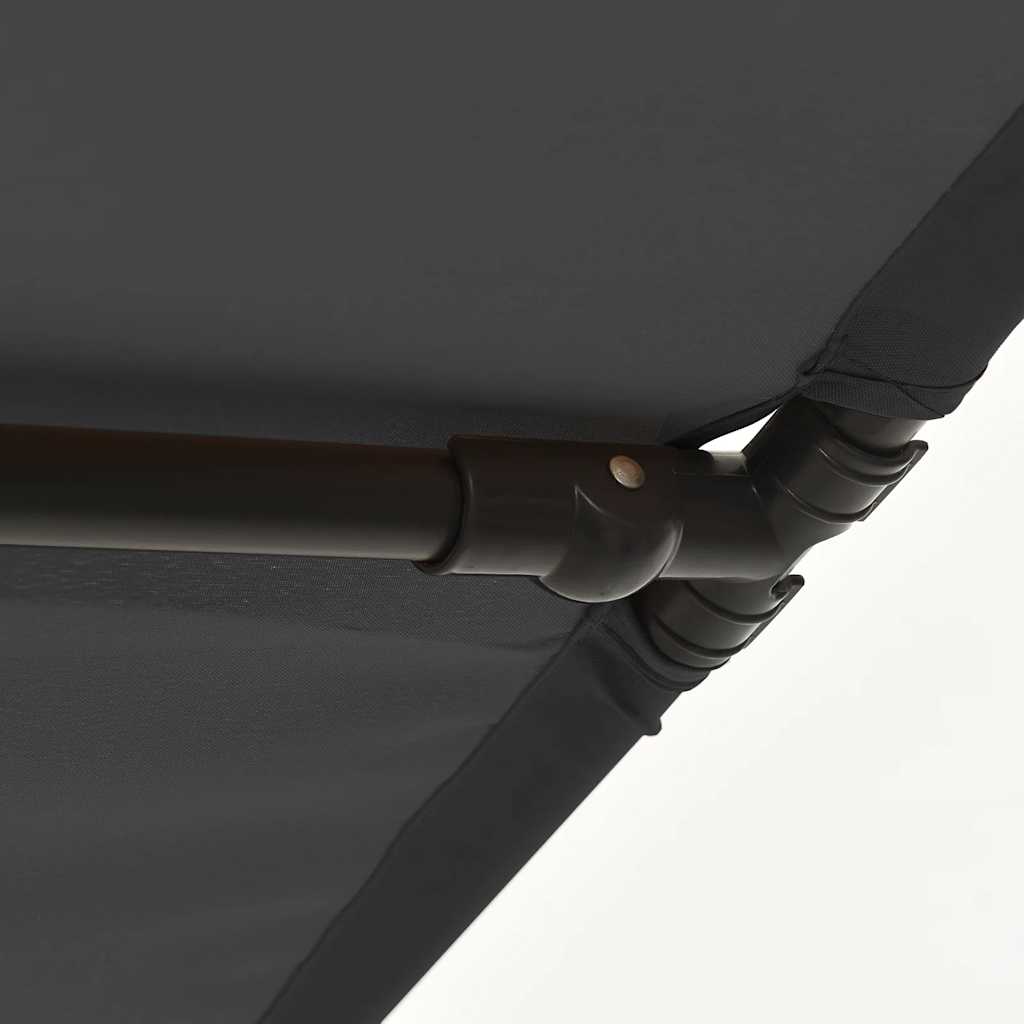 vidaXL Ομπρέλα Κήπου Ανθρακί 2 x 1,5 μ. με Ιστό Αλουμινίου